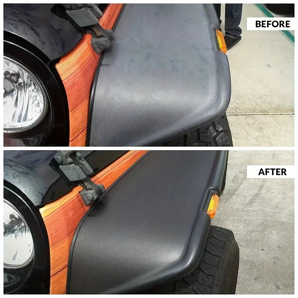 Rubber & Trim Refresh Wax – Hydrophobic Black Restorer for Car Trim & Seals