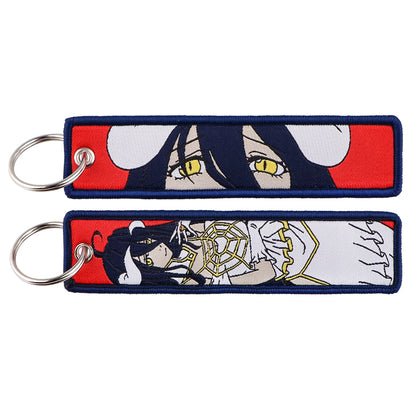 Embroidered Keychain - Sexy Anime Girls Manga Style