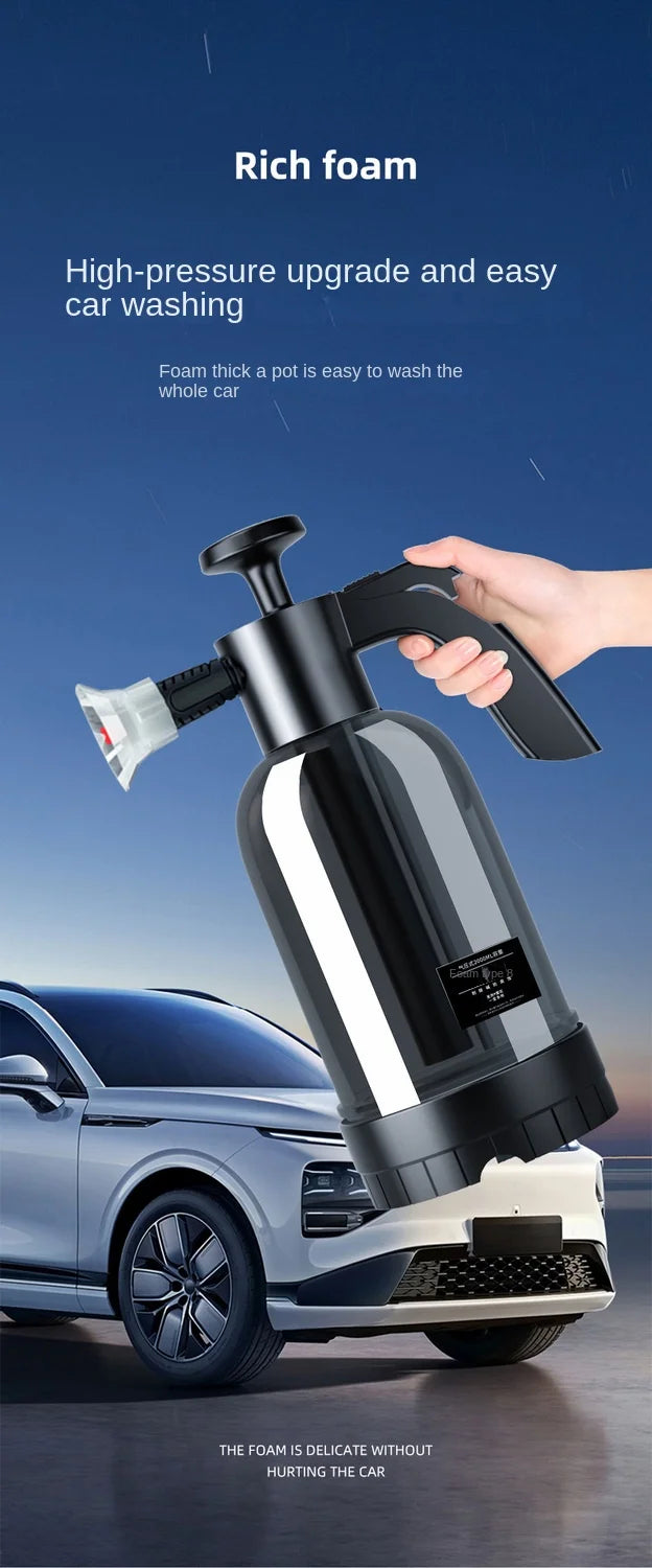 2L Snow Foam Cannon – Hand Pump Foam Sprayer for Car Wash