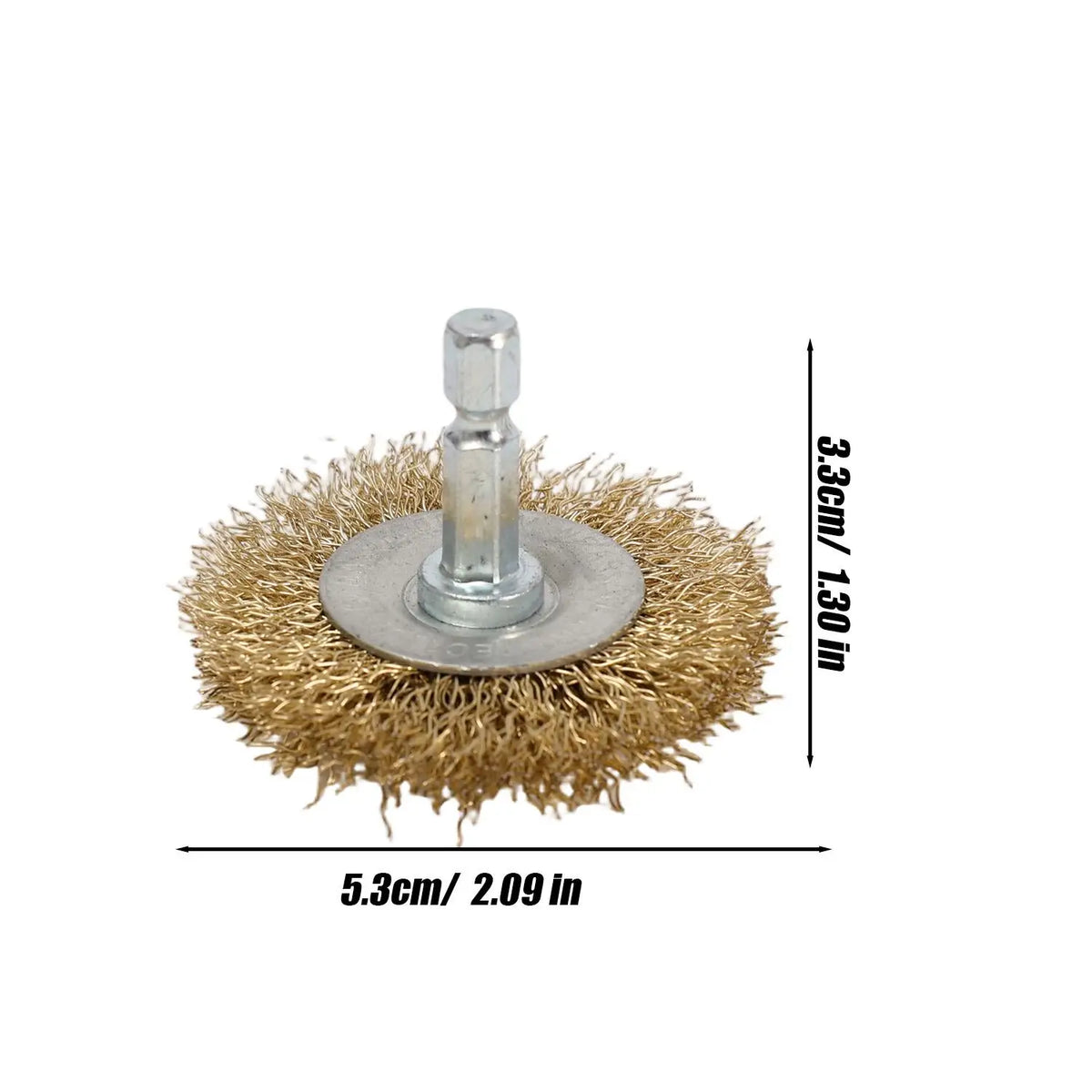 Polish Steel Wire Brush Hexagonal Handle Electric Rust Removal Brush High-speed Rotation Welding Point Polishing Tool Accessory