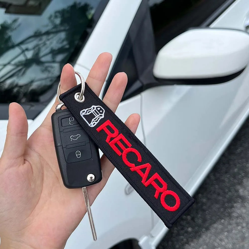 Embroidered Keychain - JDM, Nos, Recaro, Bride, Initial D, HKS