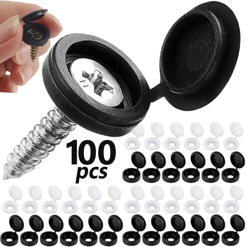Screw & Bolt Cover, Folding Cap 20-500pcs