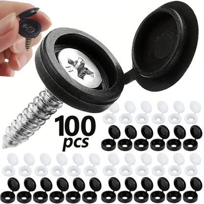 Screw & Bolt Cover, Folding Cap 20-500pcs