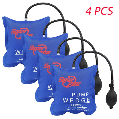 Air Wedge 1/2/4/8pc Super PDR, Airbag Cushioned Hand Pump