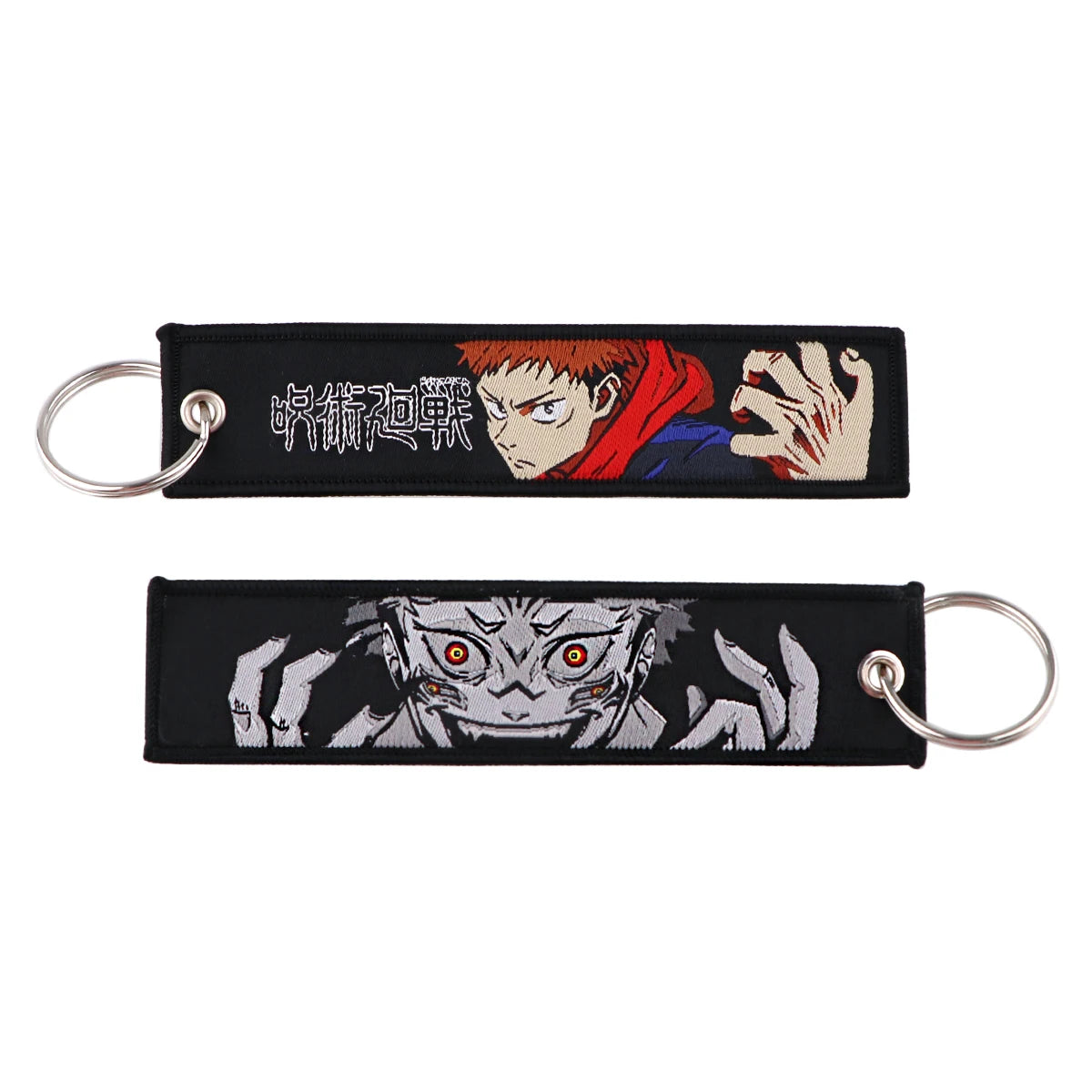 Embroided Keychain - Anime 100 versions, Gensin Impact, Tartaglia, Zhongli, Mavuika, Heavenly Principles and more!