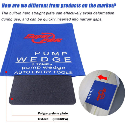 Air Wedge 1/2/4/8pc Super PDR, Airbag Cushioned Hand Pump