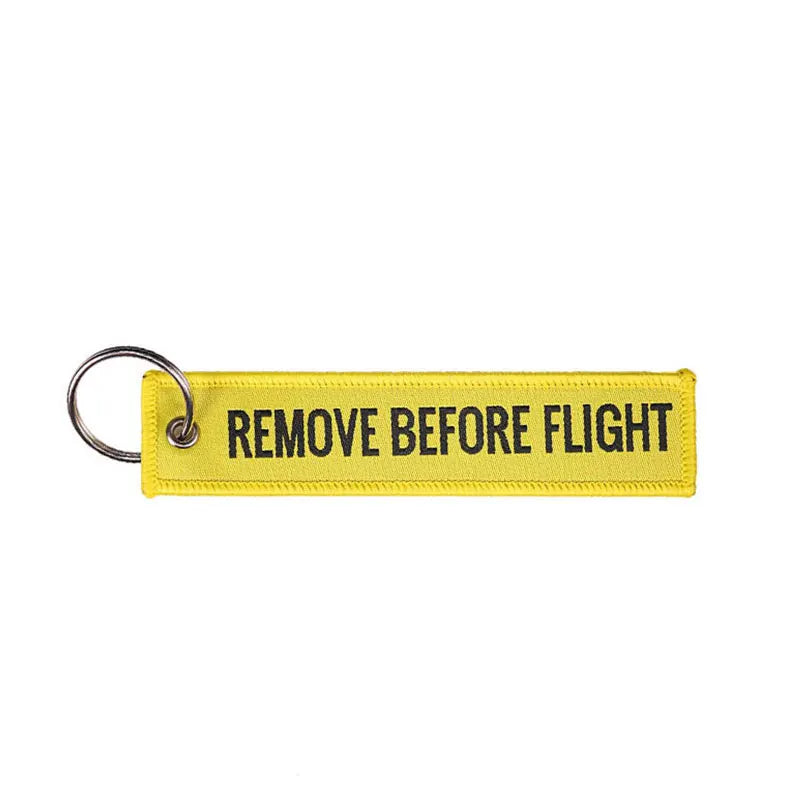 Embroided Keychain - Remove Before Flight