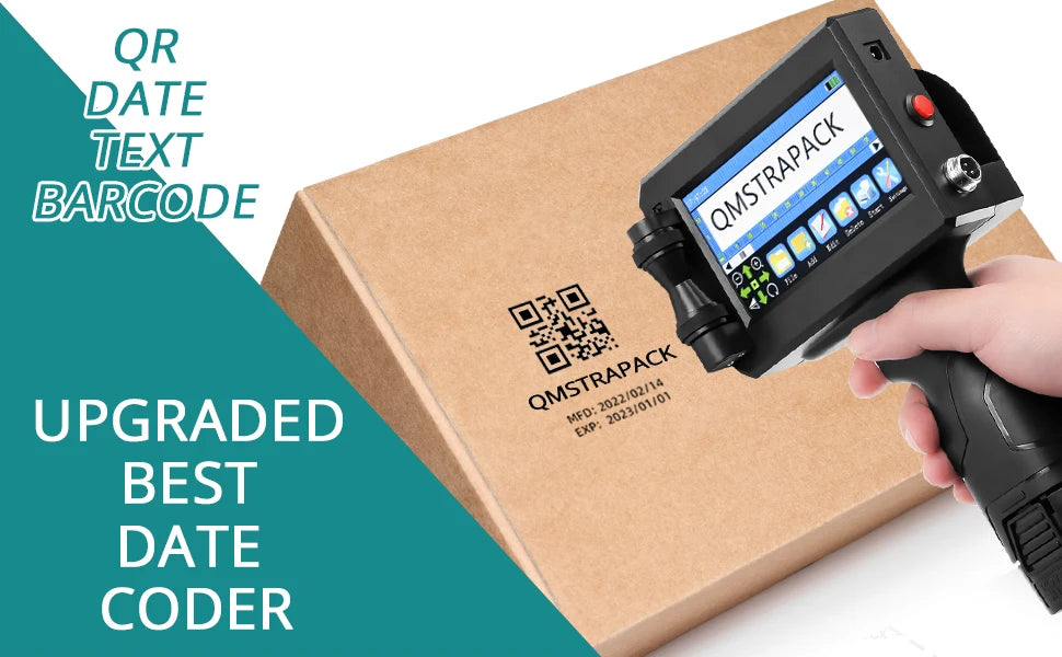 Handheld Inkjet Printer Gun for Text QR Barcode Batch Number Logo Date Label