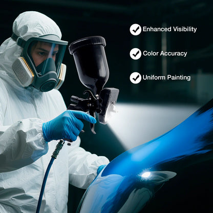 LED Spray Gun Paint Light – Adjustable 5-Color Rechargeable Work Lamp