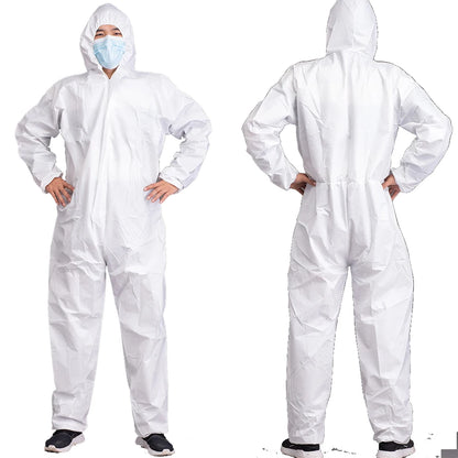 Disposable Dustproof Coverall Suit – Water & Oil Resistant Paint Spray Protection