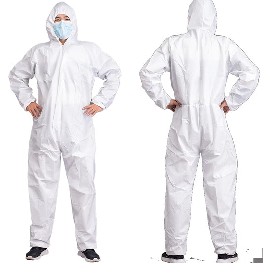 Disposable Dustproof Coverall Suit – Water & Oil Resistant Paint Spray Protection