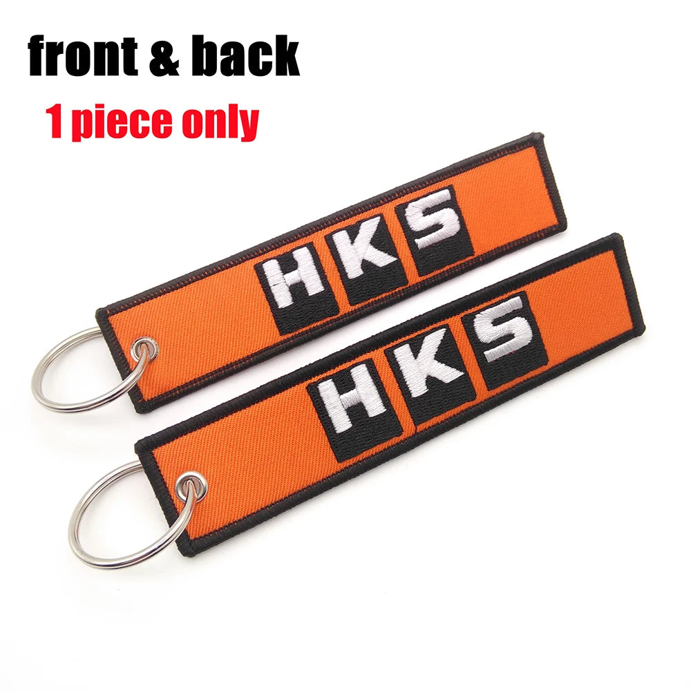Embroided Keychain - Type R, Eat Sleep Race, HKS, BIRDE, Tein and more!