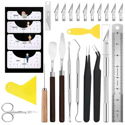 Vinyl and Sicker Weeding Tool Set, DIY Kit. Silhouettes, Cameos, Lettering, Scrapbooking