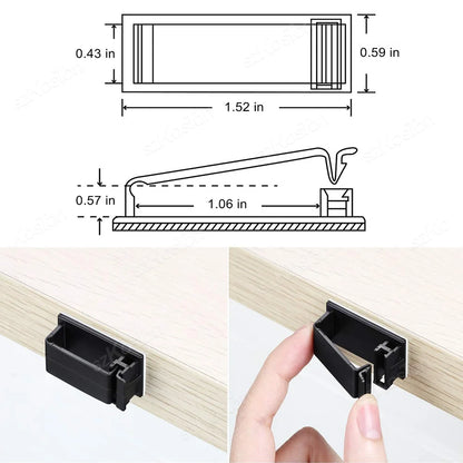 Cable Management, Organizer Clip, Wire Arrangement & Protector Clips Self-adhesive