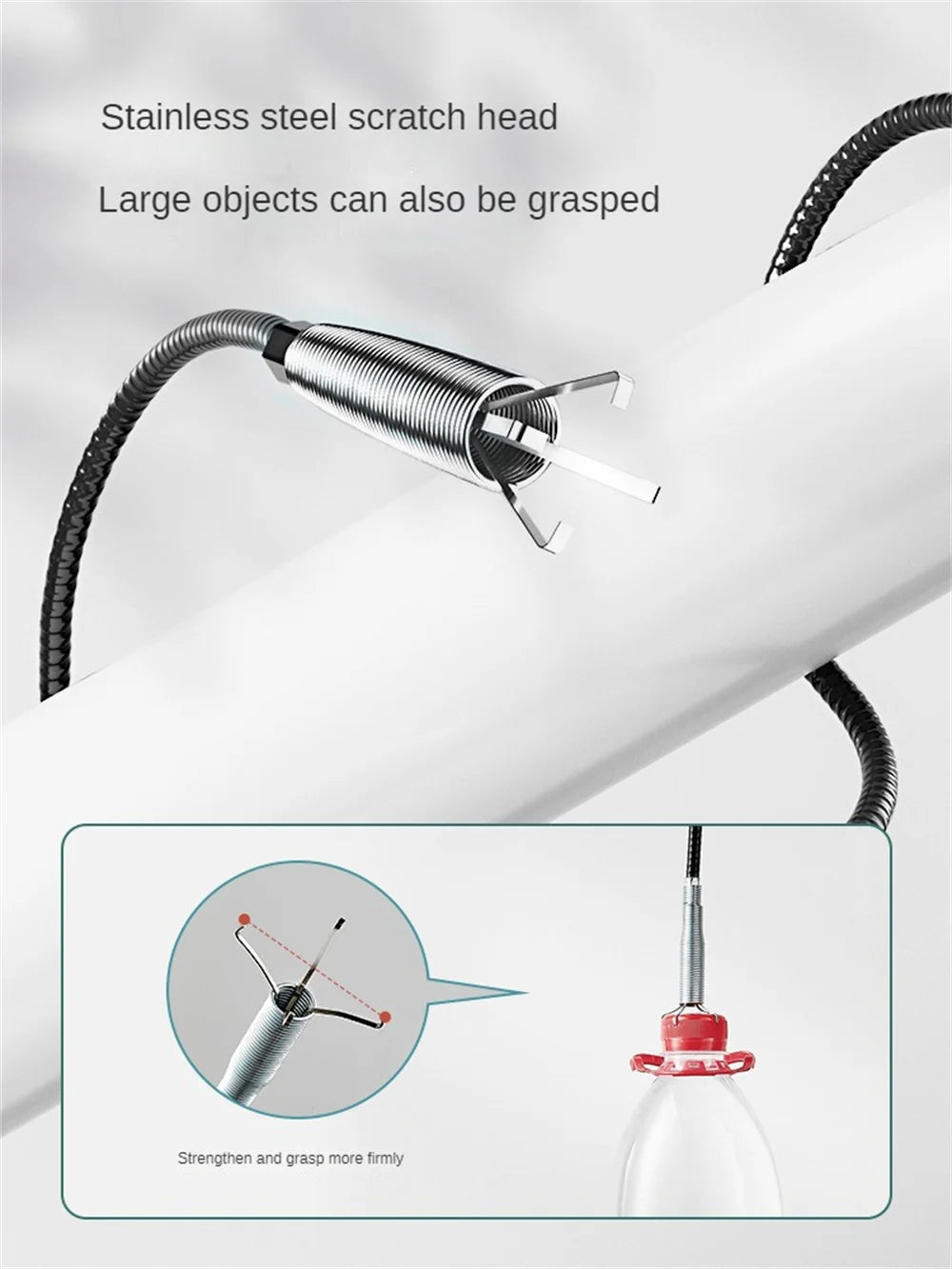Flexible Spring Snake Grabber – Drop & Retrieve Tool for Cars & Tight Spaces