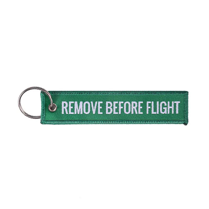 Embroided Keychain - Remove Before Flight