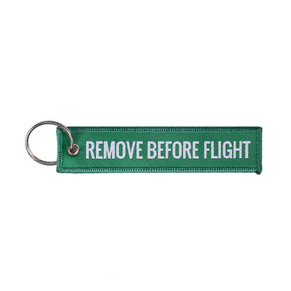 Embroided Keychain - Remove Before Flight