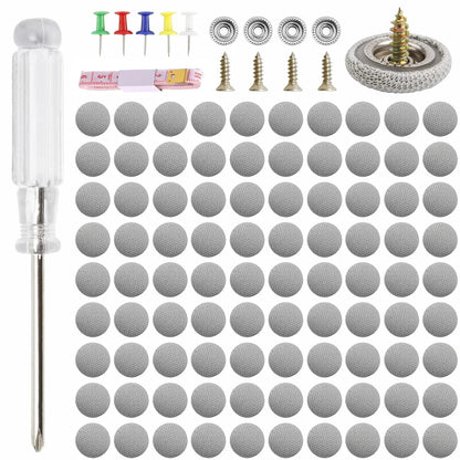 Car Roof Repair Kit – 90 Staples, Screwdriver, Tape & Colored Needles
