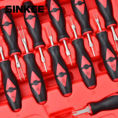 23-Piece Terminal Release Tool Set – Wiring Connector Pin Extractor for BMW, Ford, VW