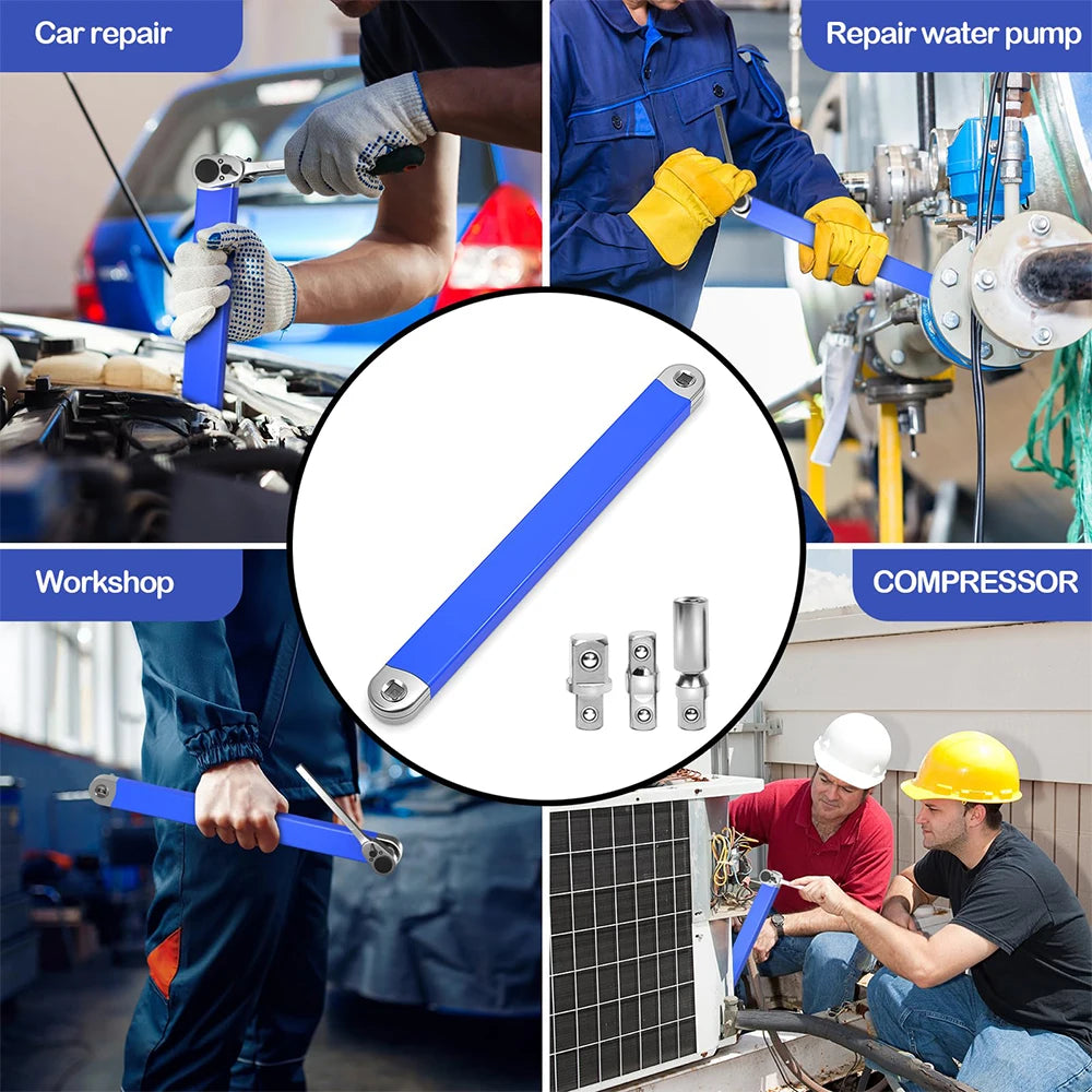 Wrench Tight Space Extension, Professional Zero Offset Tool 1/2 1/4 3/8