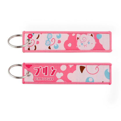 Embrioded Keychain - Pokemon Anime, Pikachu,Squirtle, Eevee, Snorlax, Bulbasaur and more