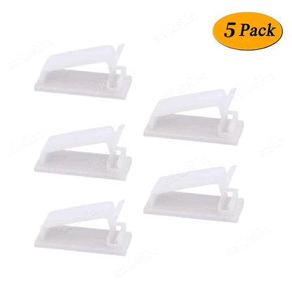 Cable Management, Organizer Clip, Wire Arrangement & Protector Clips Self-adhesive