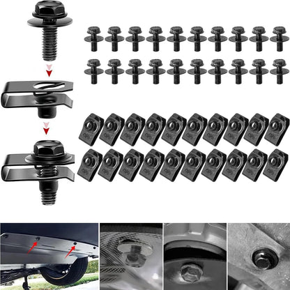 Car Body U-Type Nut Clips M6