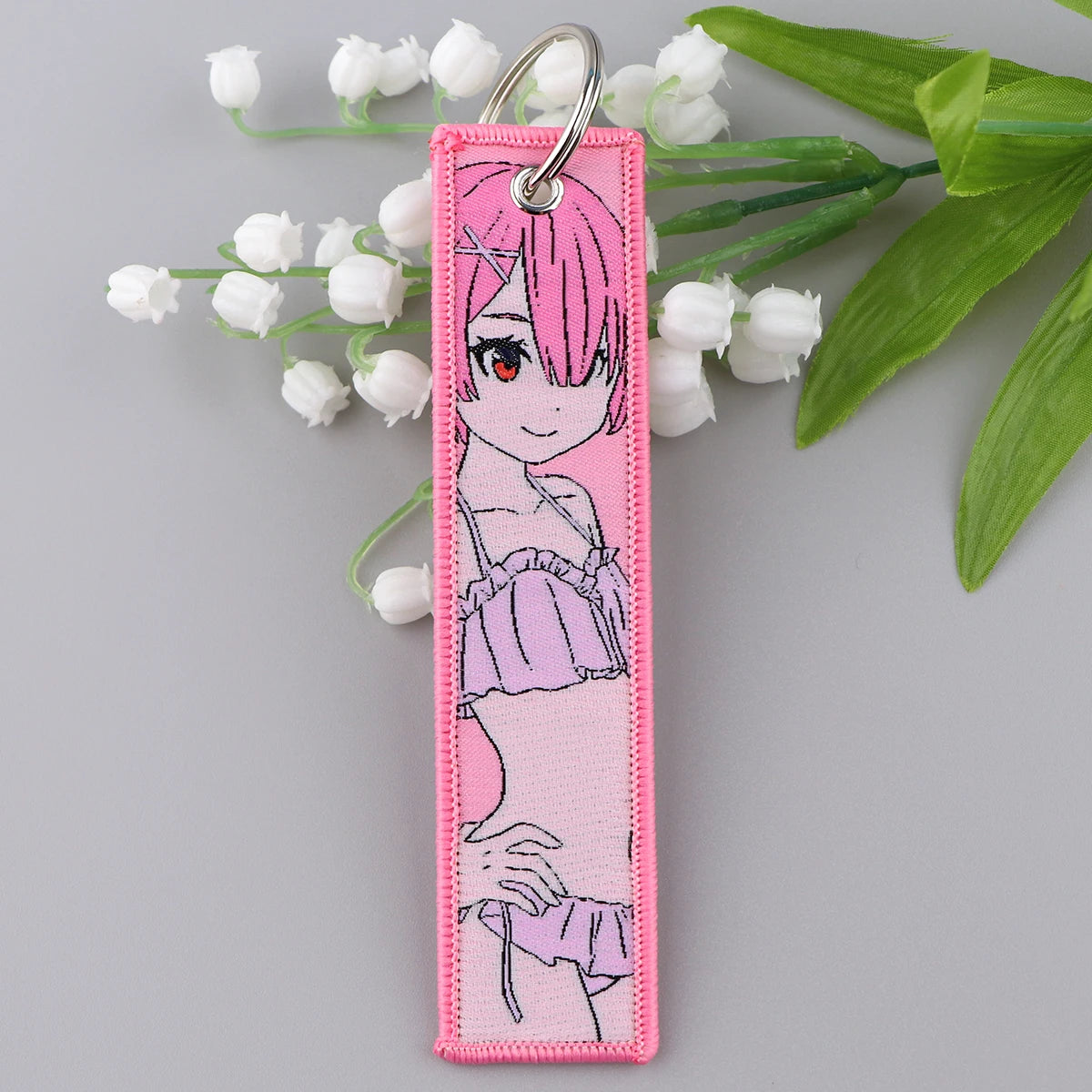 Embroidered Keychain - Sexy Anime Girls Manga Style