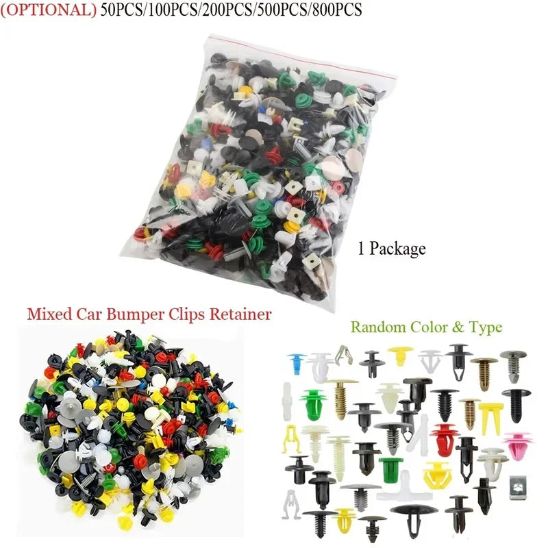 Retainer/Fastener Universal Mixed Kit, Bumper, Door Panel, interior Liner for All Cars & Vans