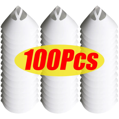 Disposable Paint Straining Funnel Filters – Conical Nylon Mesh for Spray Guns