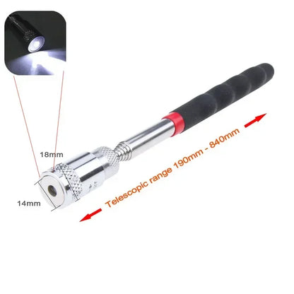 Telescoping LED Magnet & Inspection Mirror