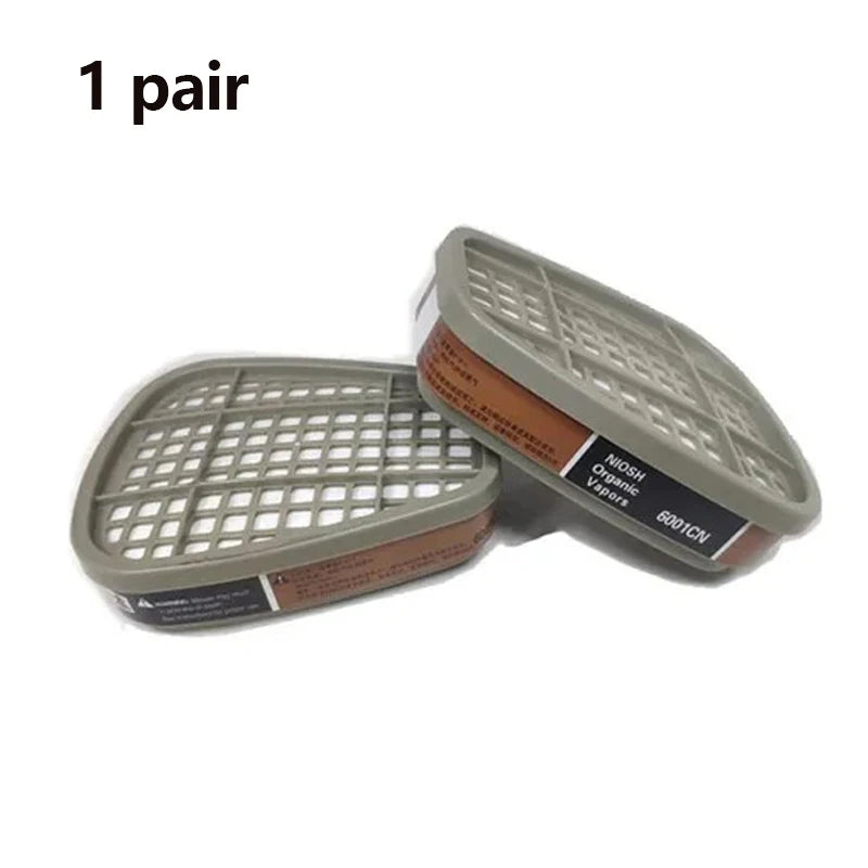 BULK 6001 Filter Cartridge 5N11 Dustproof Cotton, Fit For 3M 6200/7502/6800 Gas Mask Chemical Painting Spray Respirator