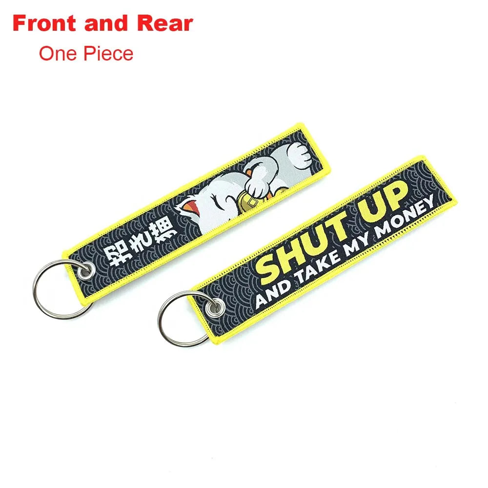 Embroidered Keychain - JDM, Nos, Recaro, Bride, Initial D, HKS