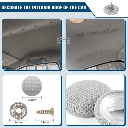 Car Roof Repair Kit – 90 Staples, Screwdriver, Tape & Colored Needles