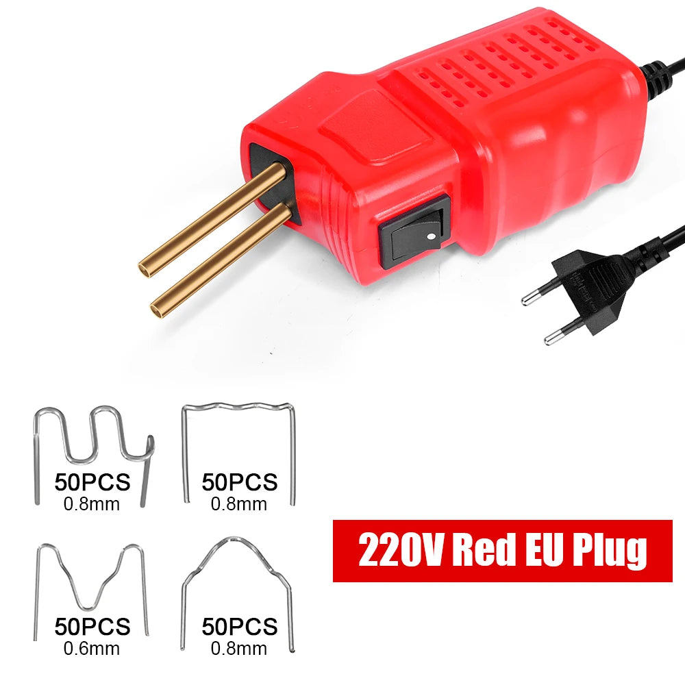Hot Stapler Gun Bumper Repair Kit 110V 220V 50W, Garage Tools Car Plastic Welding Machine