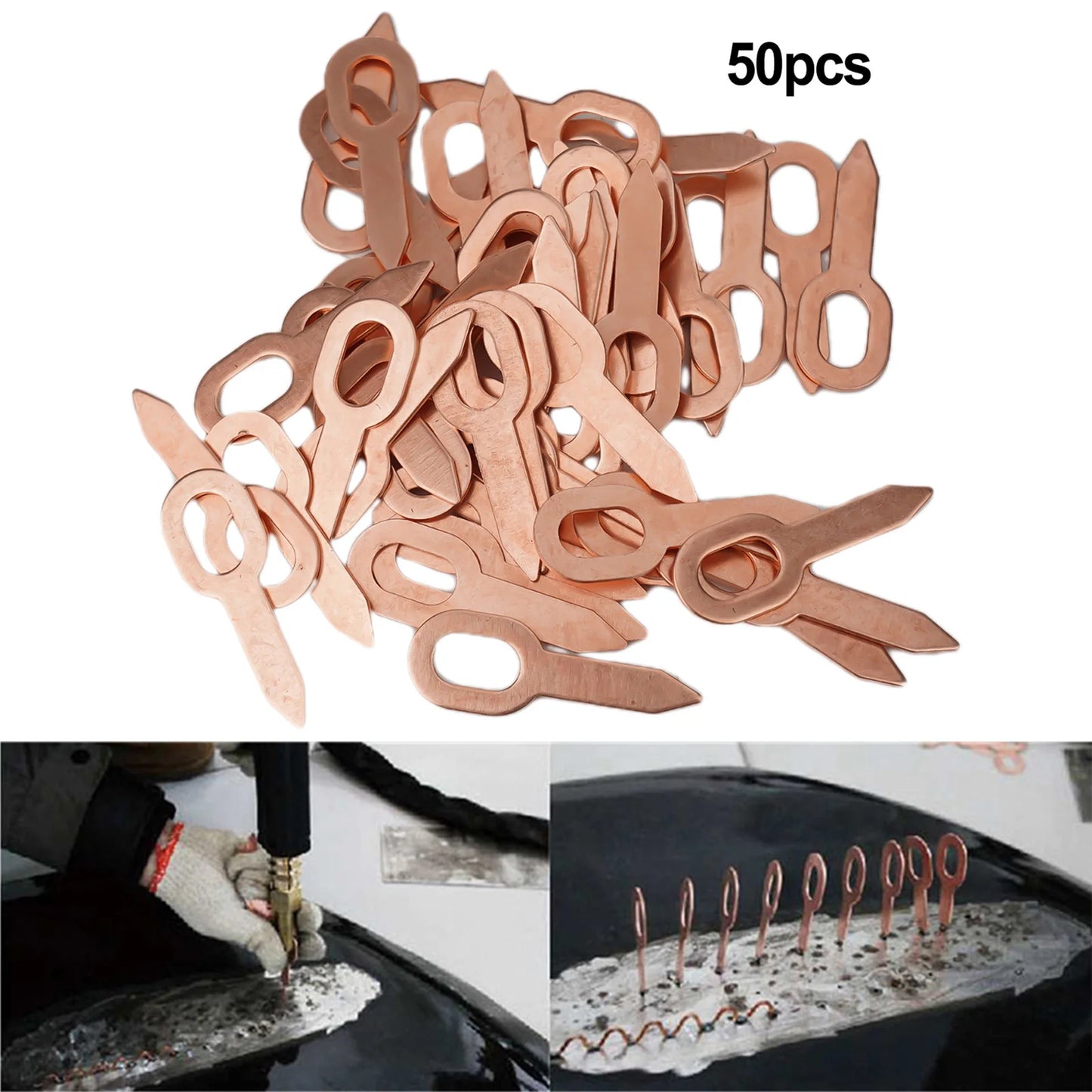 Dent Puller Rings 50pcs, Car Body Repair, Pull Ring For Spot Welding, Body Panel Pulling Tools