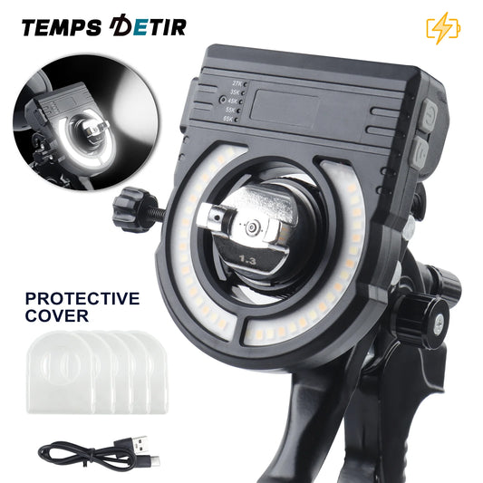 LED Spray Gun Paint Light – Adjustable 5-Color Rechargeable Work Lamp