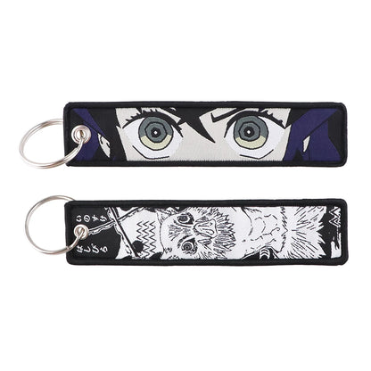 Embroided Keychain - Demon Slayer, Tanjiro Kamado, Kyōjurō Rengoku, Muichiro Tokito, Inosuke Hashibira and more