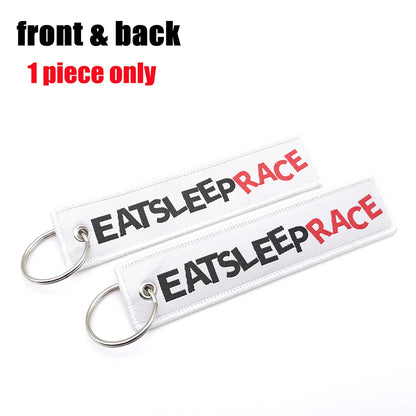 Embroided Keychain - Type R, Eat Sleep Race, HKS, BIRDE, Tein and more!