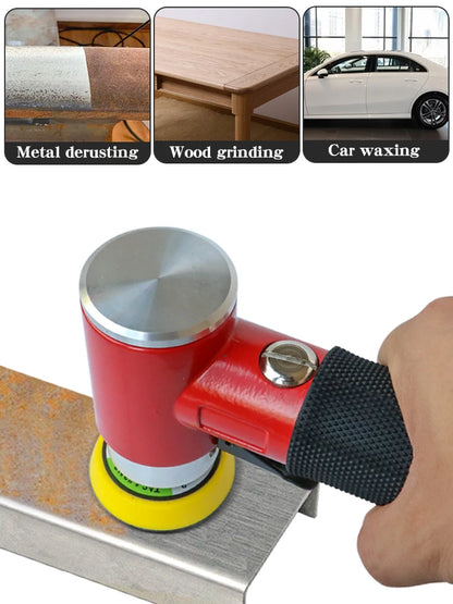 Pneumatic Orbit Air Sander 90° also Polishing and Grinding, 1, 2 and 3inch Sanding Pad