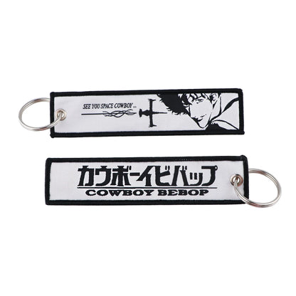 Embroided Keychain - Anime 100 versions, Gensin Impact, Tartaglia, Zhongli, Mavuika, Heavenly Principles and more!