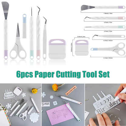 6-Piece Vinyl Weeding & Cutting Tool Set – Wrap, Decal & Craft Kit