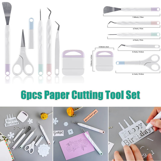 6-Piece Vinyl Weeding & Cutting Tool Set – Wrap, Decal & Craft Kit