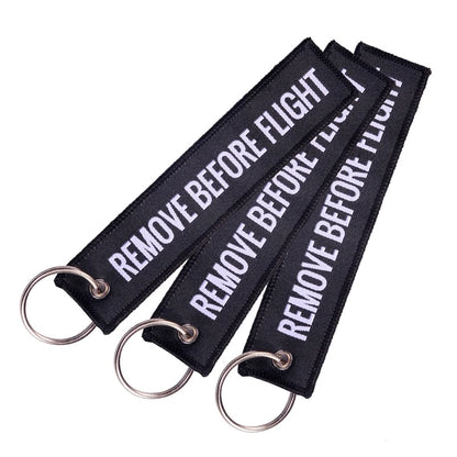 Embroided Keychain - Remove Before Flight