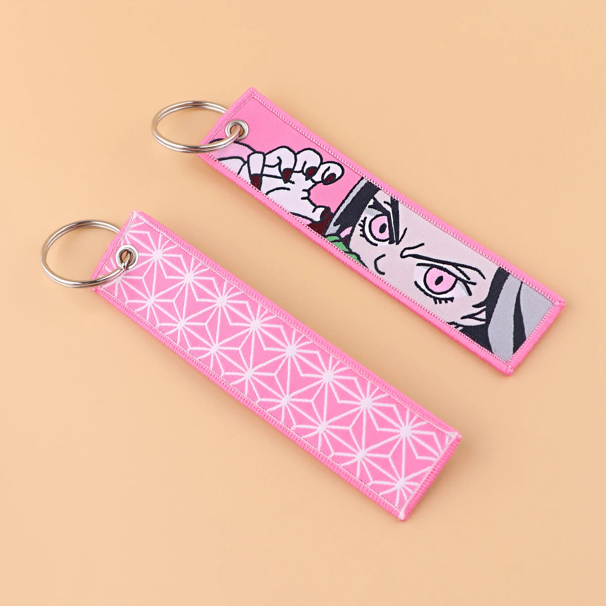 Embroided Keychain - Demon Slayer, Tanjiro Kamado, Kyōjurō Rengoku, Muichiro Tokito, Inosuke Hashibira and more