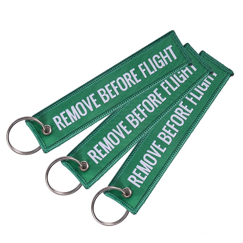 Embroided Keychain - Remove Before Flight