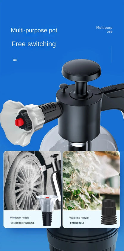 2L Snow Foam Cannon – Hand Pump Foam Sprayer for Car Wash