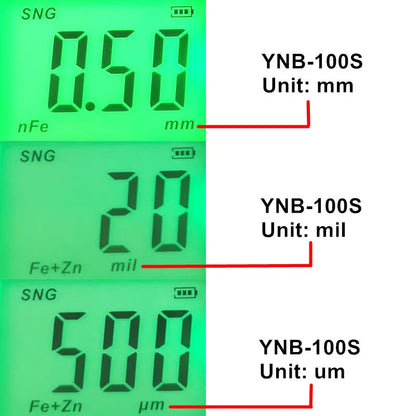 Digital Paint Thickness Gauge – Backlit LCD Coating Thickness Meter for Car Bodywork