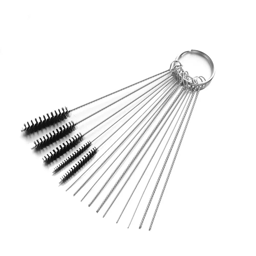 Carburetor Jet Cleaning Needle & Brush Set – Carbon & Dirt Removal Tool Kit