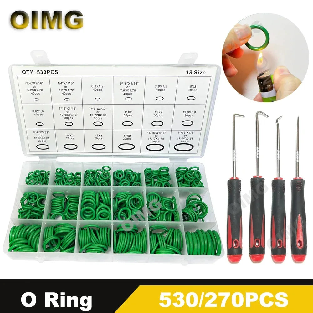 O-ring Set, Rubber Gaskets, Seal Ring for Air Condition 18 Sizes